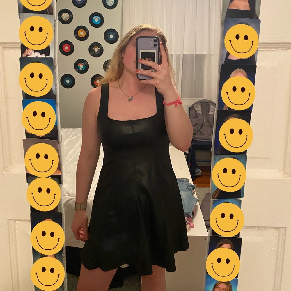 Forever21 Black Pleather Dress